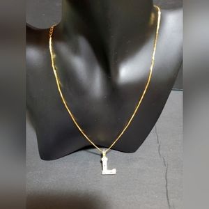 Letter L necklace